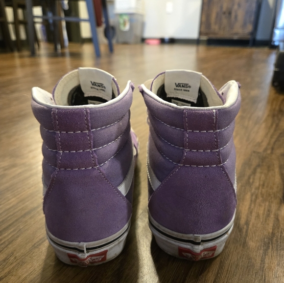 Vans Purple High Tops Women's Size 7 - Picture 4 of 10